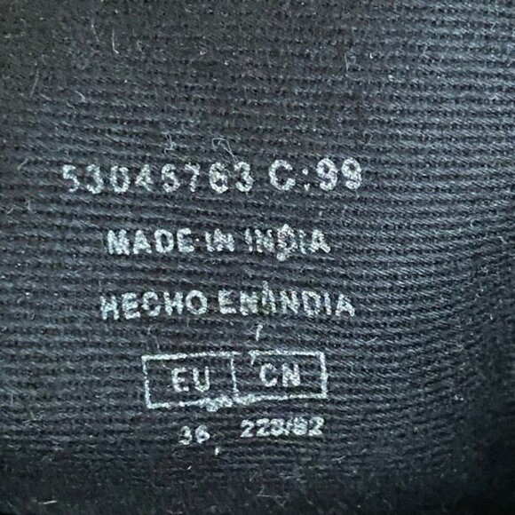 MANGO MNG Black Leather Combat Boot - Picture 7 of 7